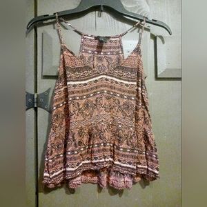 Forever 21 bohemian tank sz medium